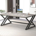 Rustic Large Computer Desk  Industrial Extra Long  Office Desk  Wood Pc Writing Work Study Computer Table Desk  Farmhouse Workstation Gaming Executive Desk for 2 Person  Rustic Oak  70 In