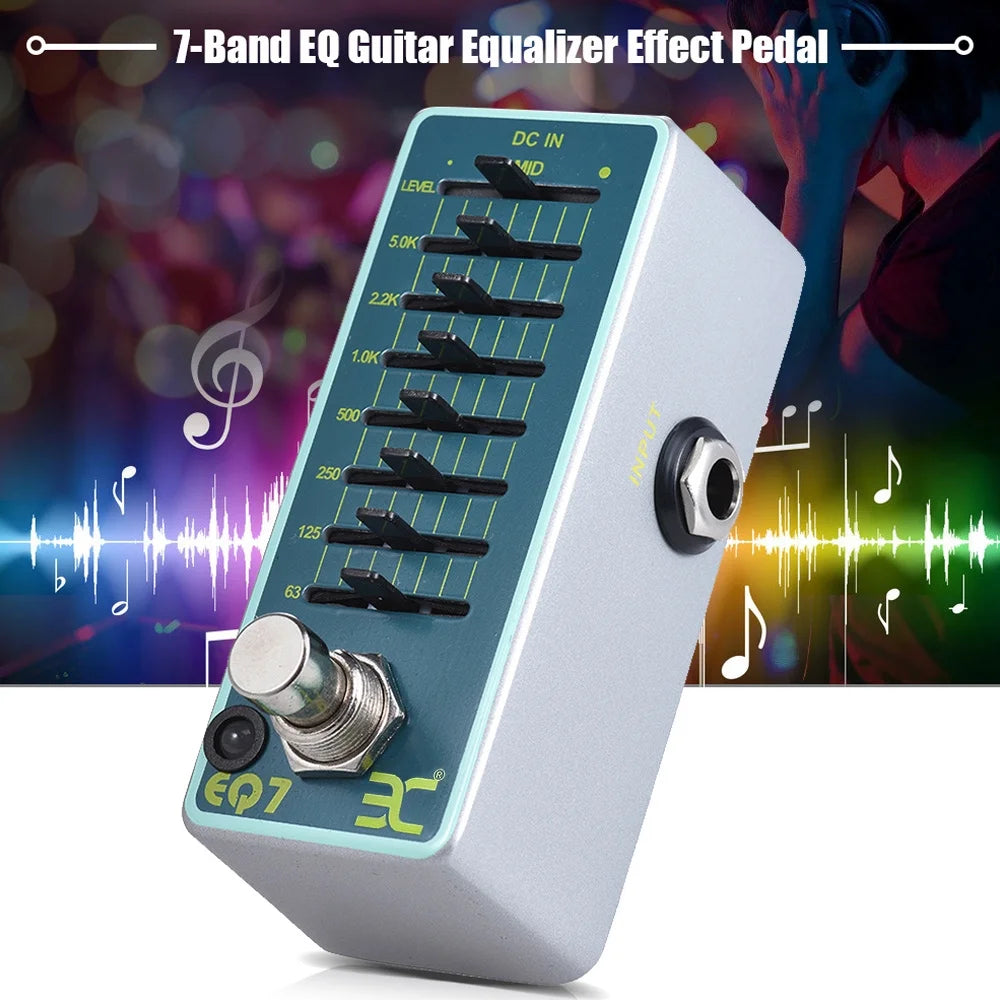 ENO EX EQ7 Guitar Equalizer Effect Pedal 7-Band EQ True Bypass E60903