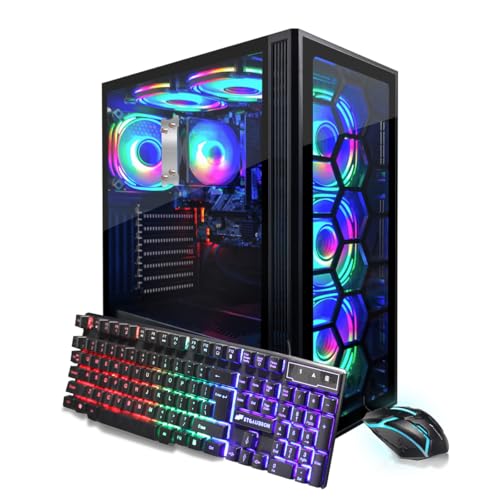 STGAubron Gaming PC Desktop, GeForce RTX 2060 Super, Intel Core i7, 16G DDR4, 1T SSD, Windows 11 Z1287