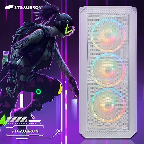 STGAubron Gaming PC Desktop, GeForce RTX 2060 Super, Intel Core i7, 16G DDR4, 1T SSD, Windows 11 Z1287
