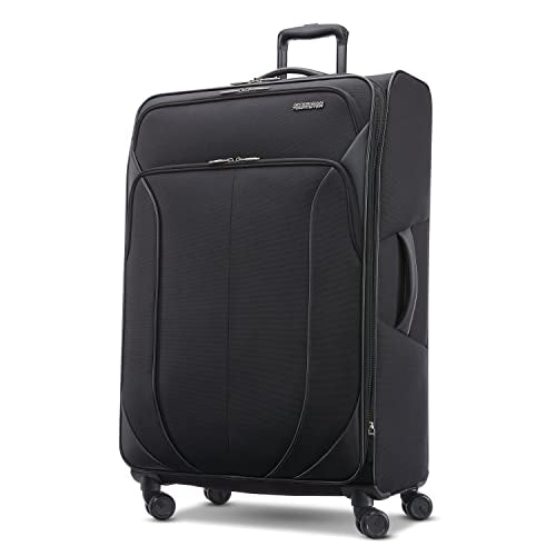 American Tourister 4 KIX 2.0 Expandable Softside Luggage with Spinner Wheels, 20, Classic Blue W994960