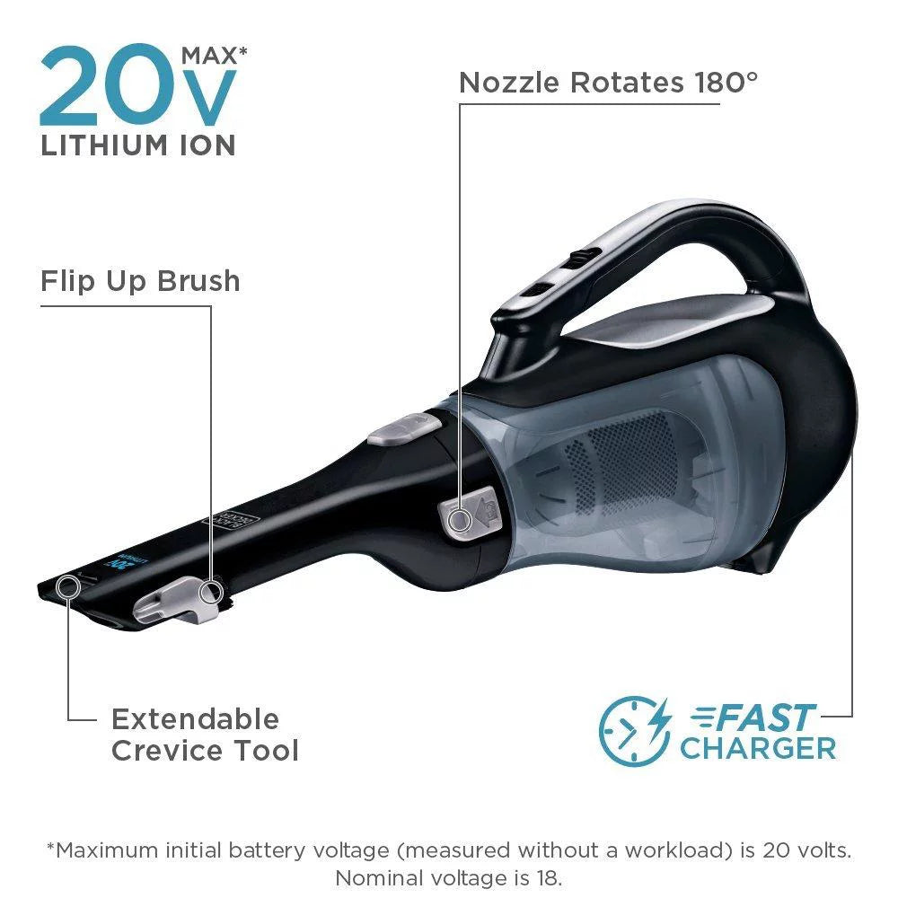 BLACK+DECKER dustbuster Cordless Handheld Vacuum 20V (BDH2000L) T432901