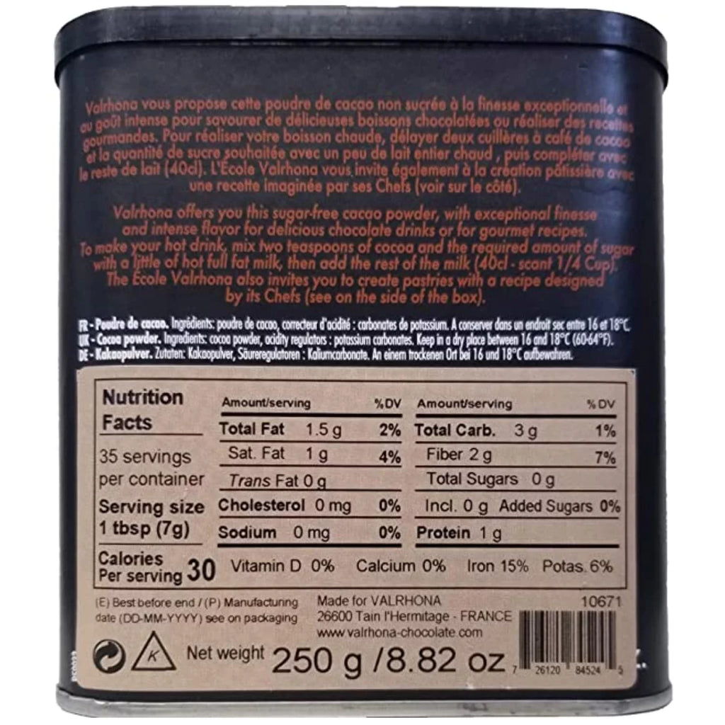 Valrhona Pure Cocoa Powder 8.8 oz Z358237